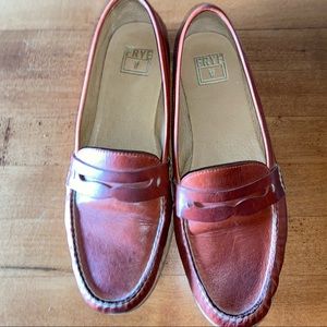 *LAST CHANCE* Frye Burnt Orange Penny Loafers